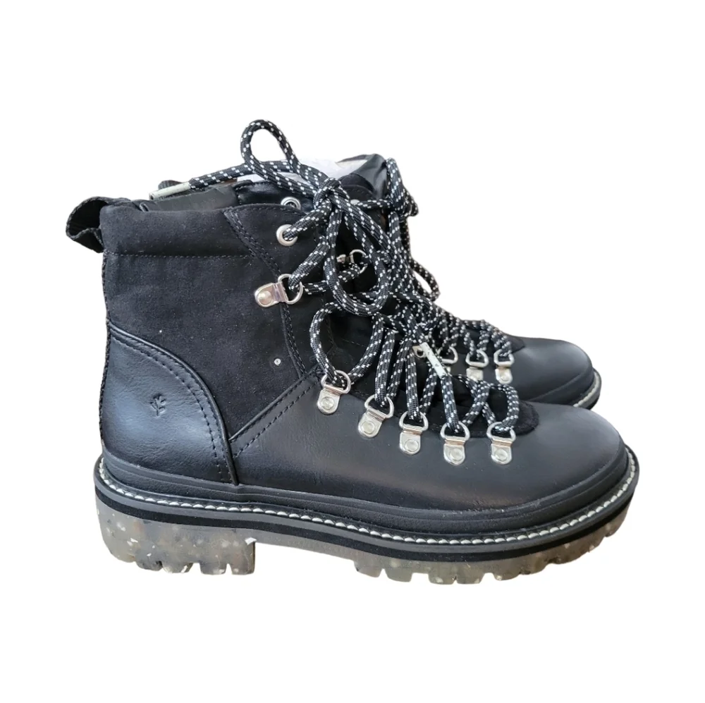 Steve Madden‎ Womens Bunii Faux Leather Combat & Lace-up Boots 7.5 - Picture 8 of 15